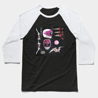 Pink Power Weapons Baseball T-Shirt